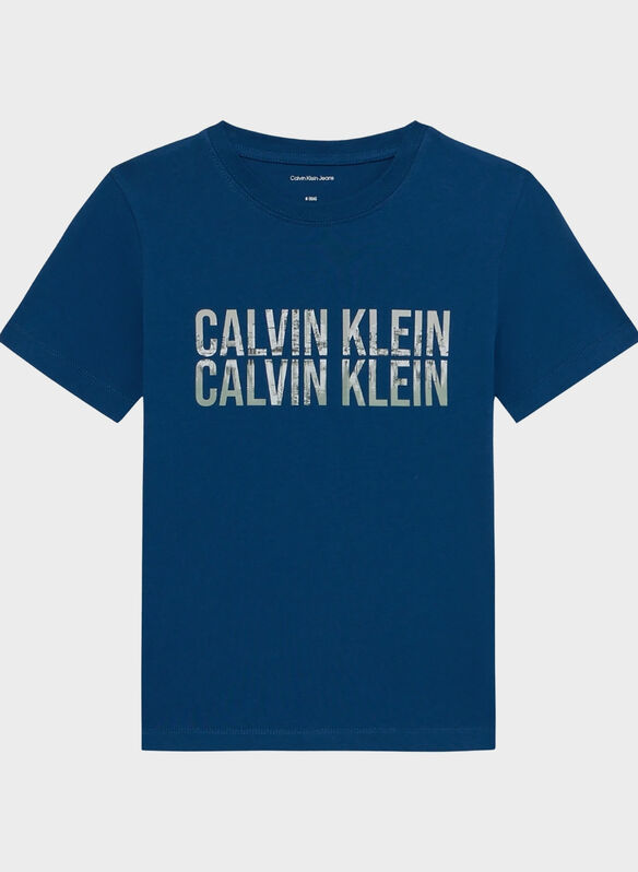 T-SHIRT SEASONAL LOGO RAGAZZO, C3I BLUE, medium