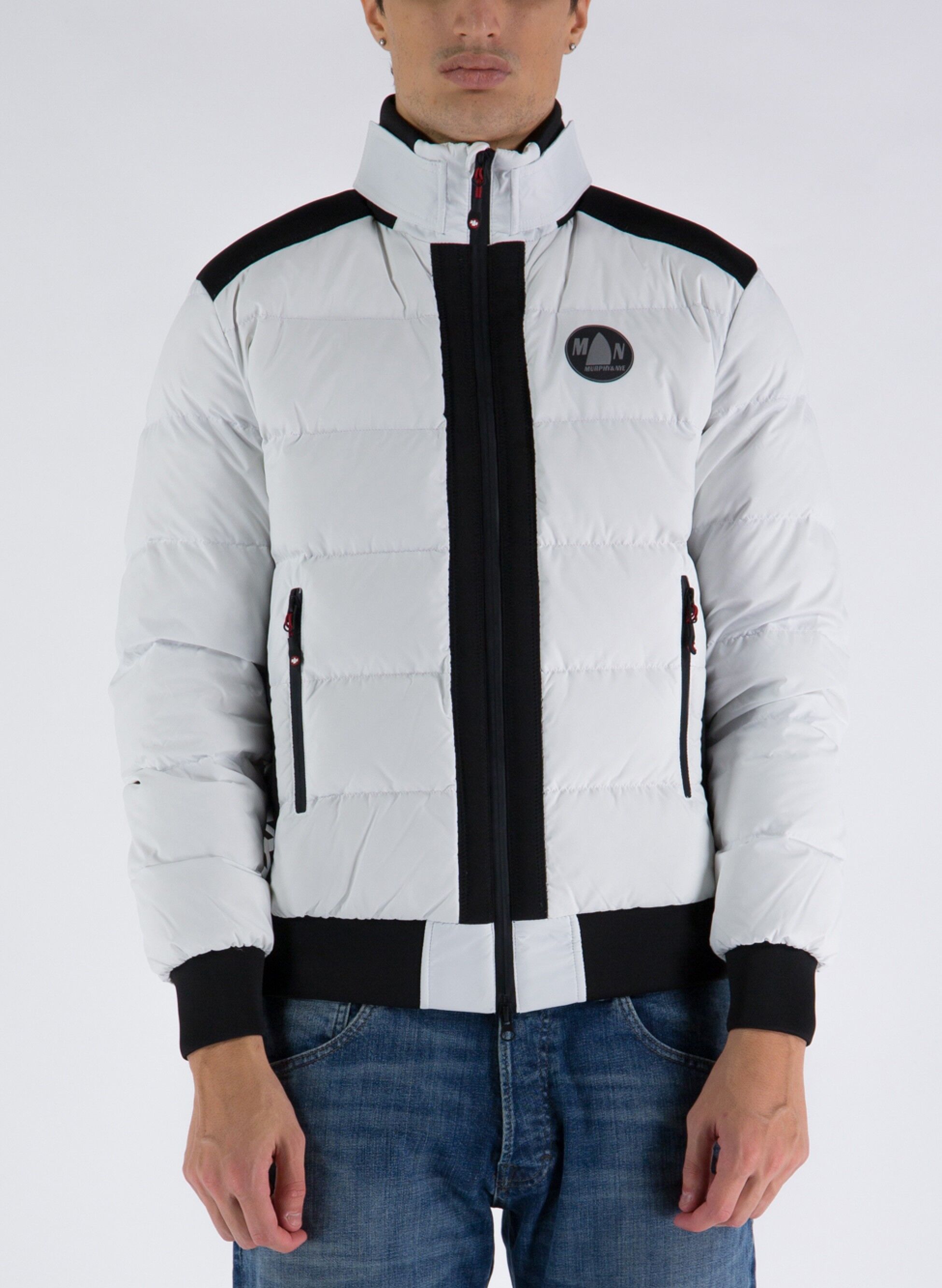 MURPHY \u0026 NYE GIACCA GULL INSERTATA Bianco, Grigio, Nero | Sport85