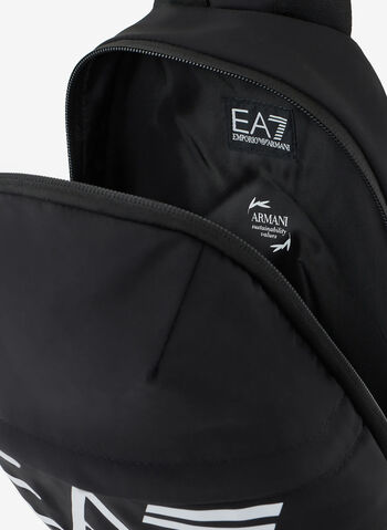 ZAINO MONOSPALLA CON LOGO, 07520 BLKWHT, small