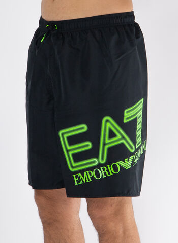 COSTUME BOXER BEACH CON LOGO, 00120 BLKLIME, small