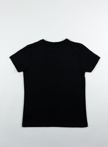 T-SHIRT LOGO RAGAZZO, 11028BLKLLIME, small