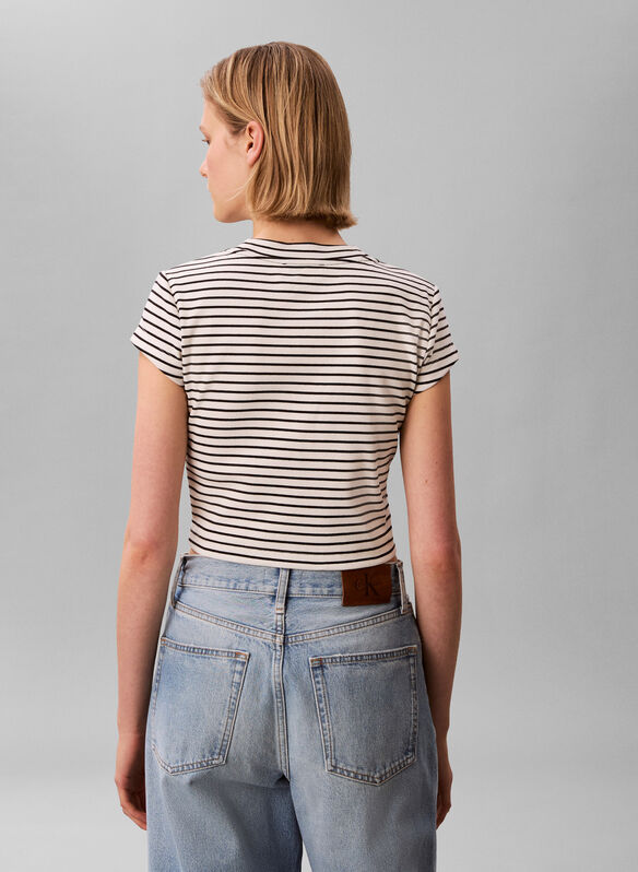 T-SHIRT A RIGHE A COSTINE SOTTILI, XDY PANNABLK, medium