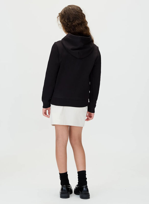 FELPA HOODIE MONOGRAM LOGO RAGAZZO, BEH BLK, medium