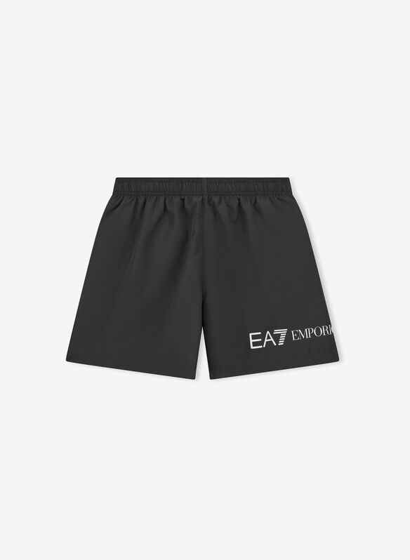 COSTUME BOXER BEACH MICRO LOGO RAGAZZO, MC026 BLK, medium
