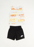 COMPLETO CANOTTA + SHORTS  PLAYFUL GRAPHIC INFANT, 023 BLKWHT, thumb