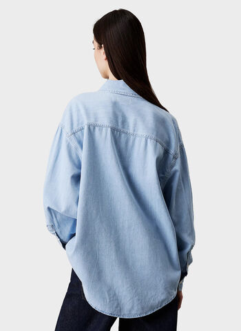 CAMICIA IN JEANS OVER, 1AA CHIARO, small