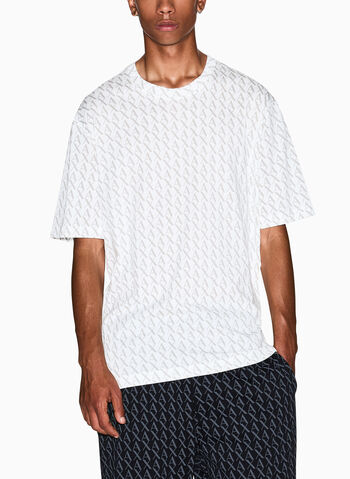 T-SHIRT STAMPA ALL OVER, F0017 OFF WHT, small