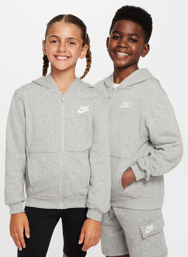 FELPA FULL ZIP JUNIOR, 063 GREY, large