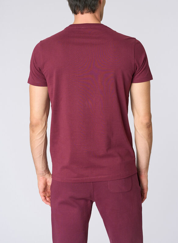 T-SHIRT MICRO LOGO, 159 BORDEAUX, medium