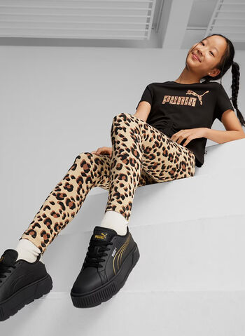 LEGGINGS ESSENTIAL + ANIMAL RAGAZZA, 83 TAN, small