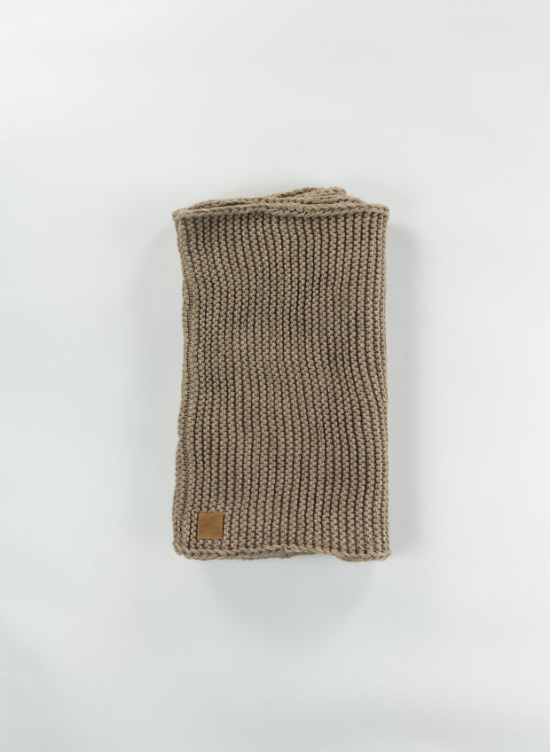 SCIARPA MAGLIA, CAPPUCCINO, large