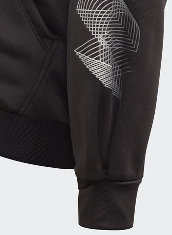 FELPA CON CAPPUCCIO UP2MV AEROREADY LOOSE RAGAZZA, BLK, small
