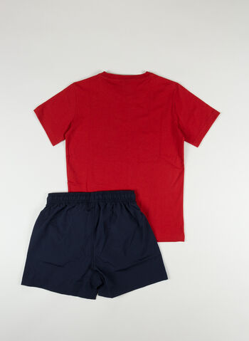 COMPLETO T-SHIRT + SHORT BACK THE BEACH RAGAZZO, RS053REDNVY, small