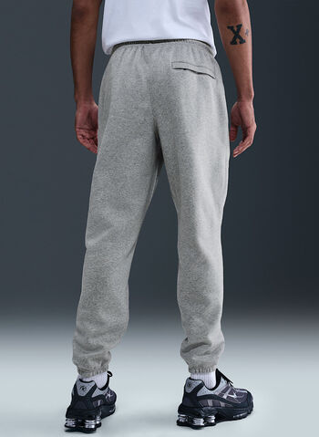 PANTALONE IN FLEECE SPAZZOLATO CON BORDI, 063 GREY, small