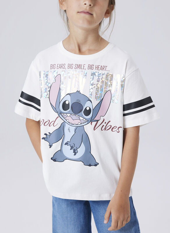 T-SHIRT STITCH RAGAZZA, CLOUD DANCER, medium