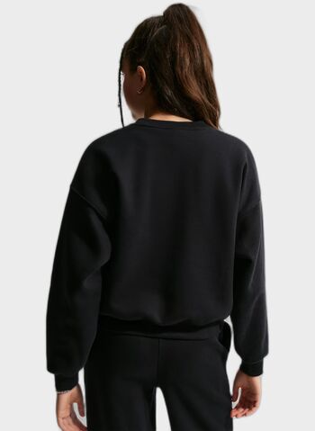 FELPA STUDIO OVER RAGAZZA, 010 BLK, small