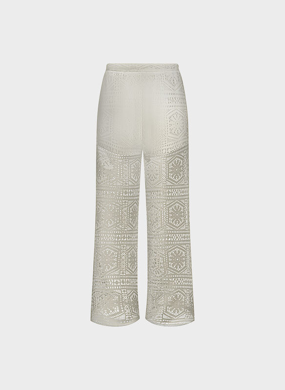 PANTAPALAZZO LIAN MACRAME, BIRCH PANNA, medium