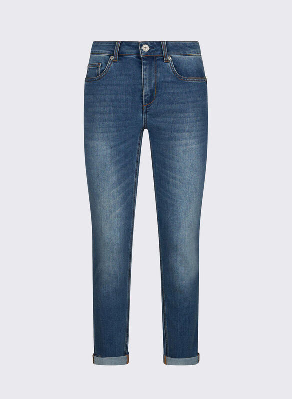 JEANS SKINNY CON RISVOLTO, 79012 STONE, medium