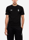 T-SHIRT ITALIA TEAM IN JERSEY STRETCH, UC001 BLK, thumb