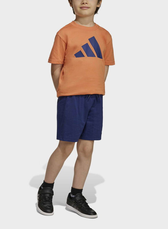 COMPLETINO BIG LOGO BAMBINO, - ORANGENVY, medium