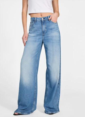 JEANS FLOWER PALAZZO, F0RM CHIARO, small