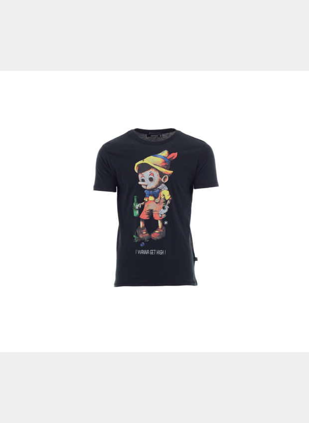 T-SHIRT PINOCCHIO UOMO, NERO, large
