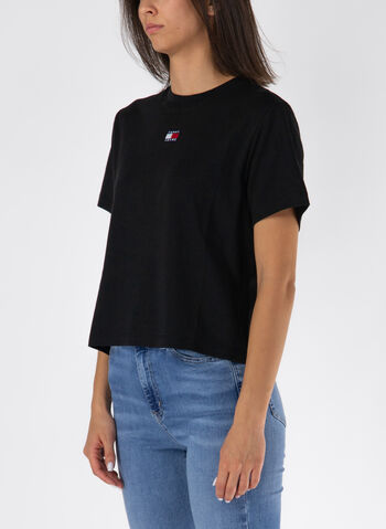 T-SHIRT CROP LOGO, BDS BLK, small