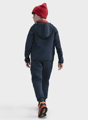 FELPA FULL ZIP TECH FLEECE RAGAZZO, 453 OBSIDIAN, small