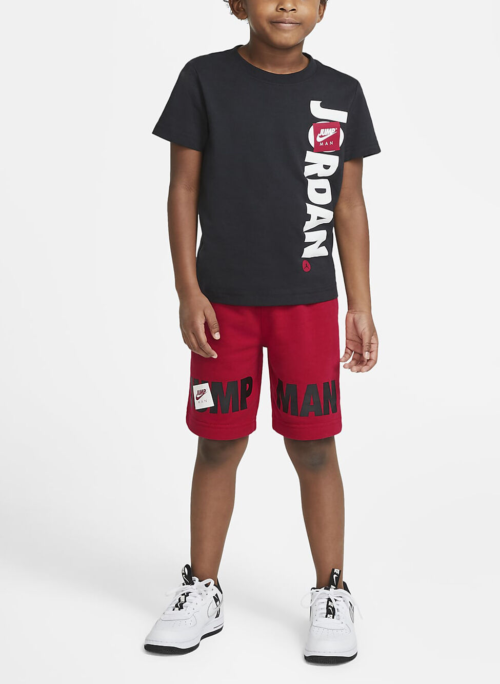 Set di t-shirt e pantaloni Raglan per bambini JordanJordan Jumpman taglia 6 colore: Nero/Blu 
