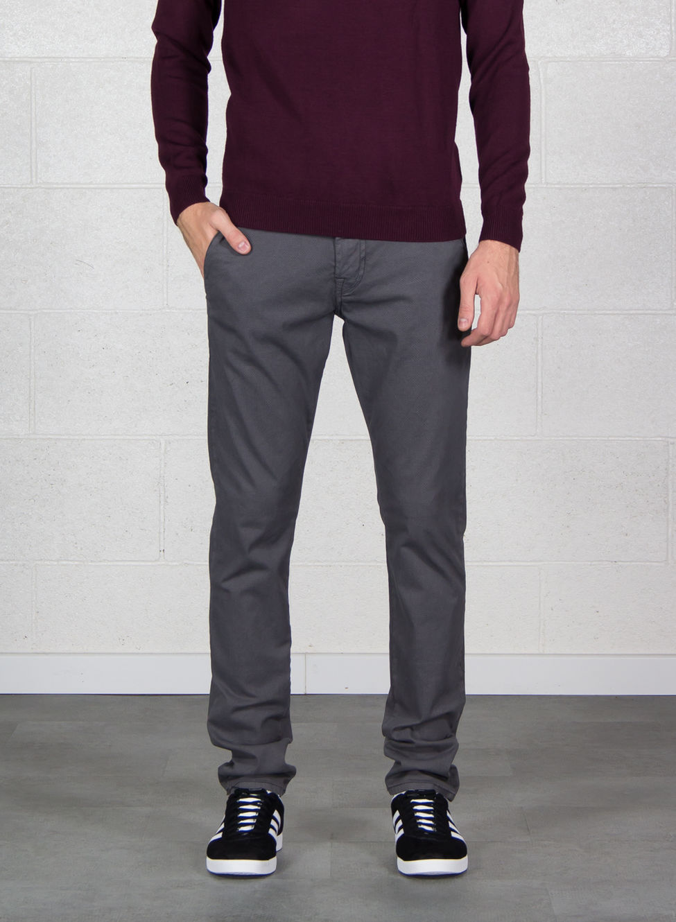 GUESS PANTALONE CHINO DANIEL Grigio Uomo | Sport85