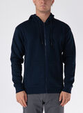 FELPA CON CAPPUCCIO FULL ZIP, NAVY BLAZER NAVY BLAZER, thumb