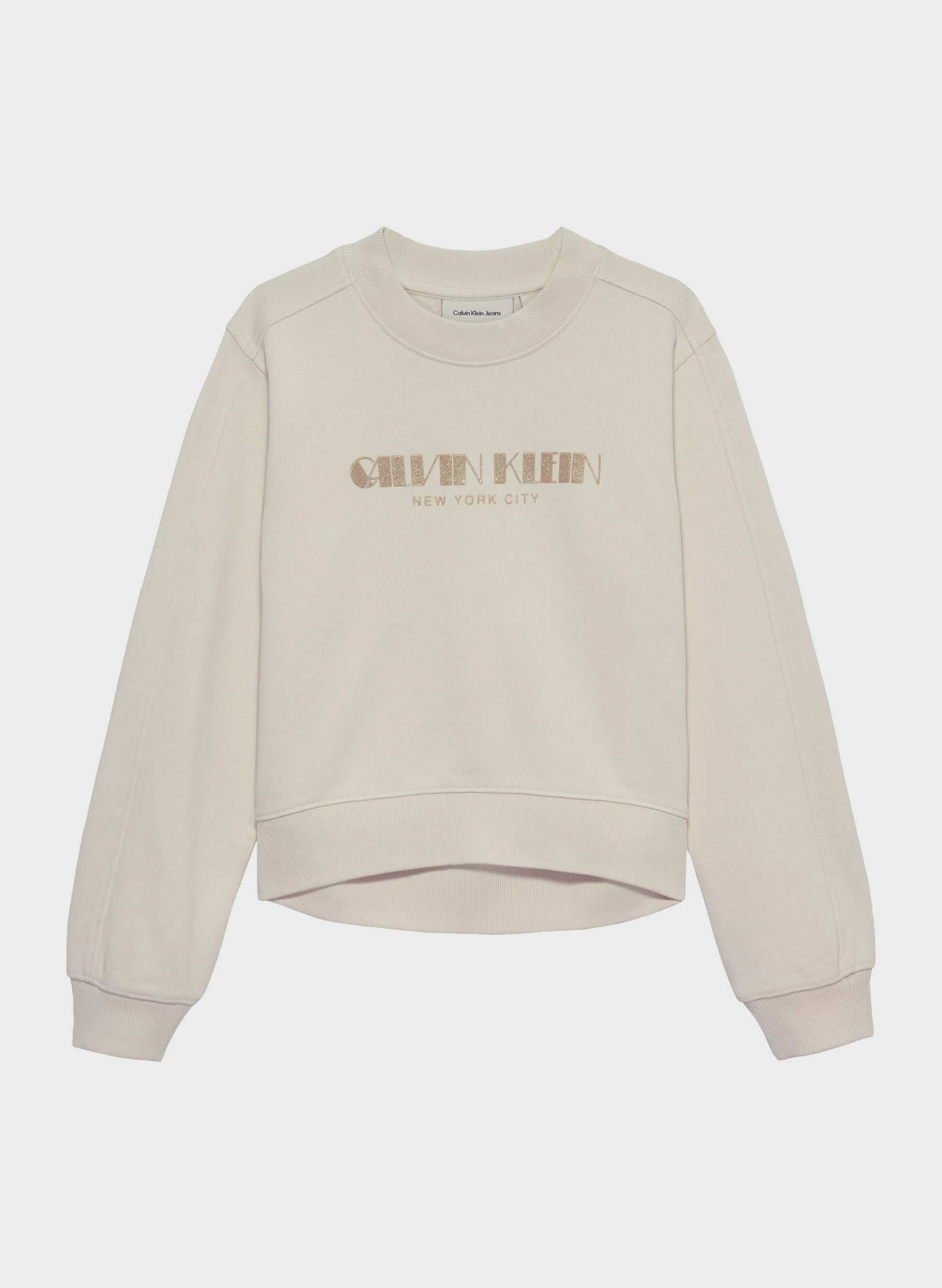 FELPA GIRO LOGO GLITTER RAGAZZA 14