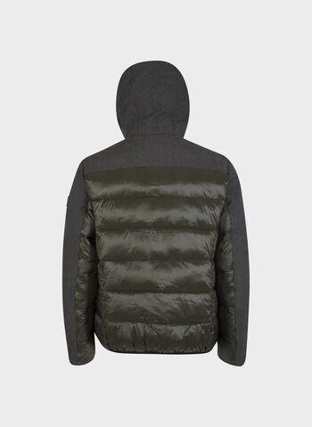 GIUBBOTTO TRAPUNTATO CON CAPPUCCIO, 0905 VERDE MILI, small