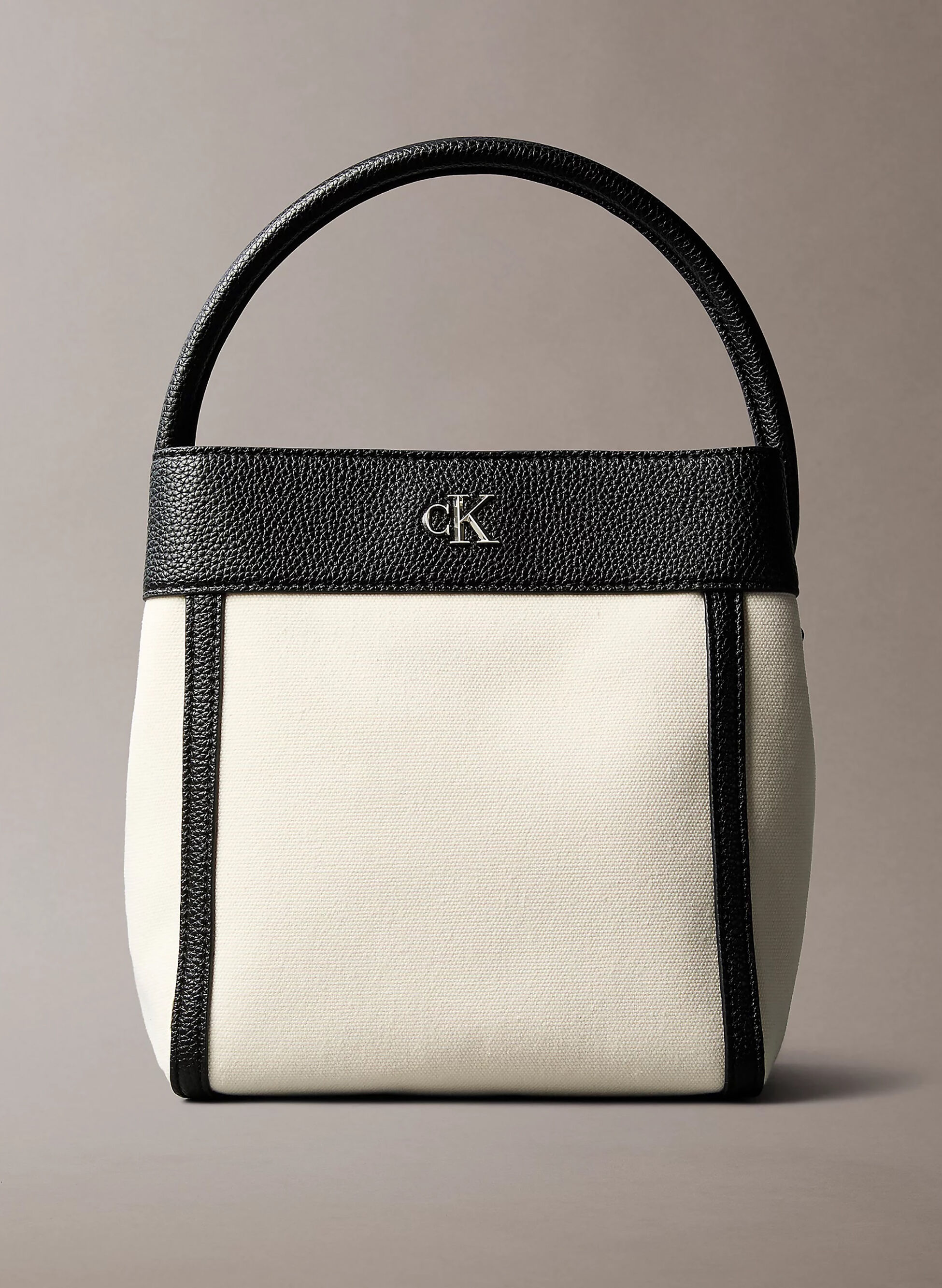 BORSA A SECCHIELLO IN TELA IN COTONE UNI