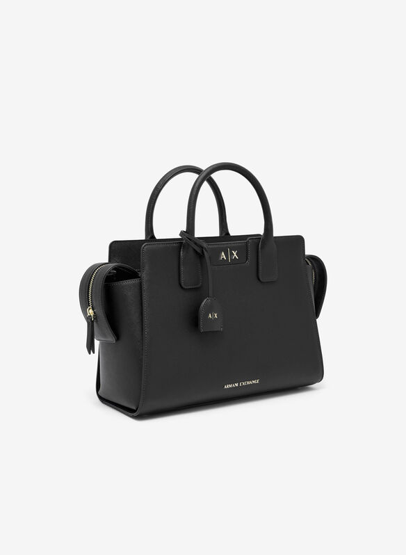BORSA AMELI SAFFIANO, UC001 BLK, medium