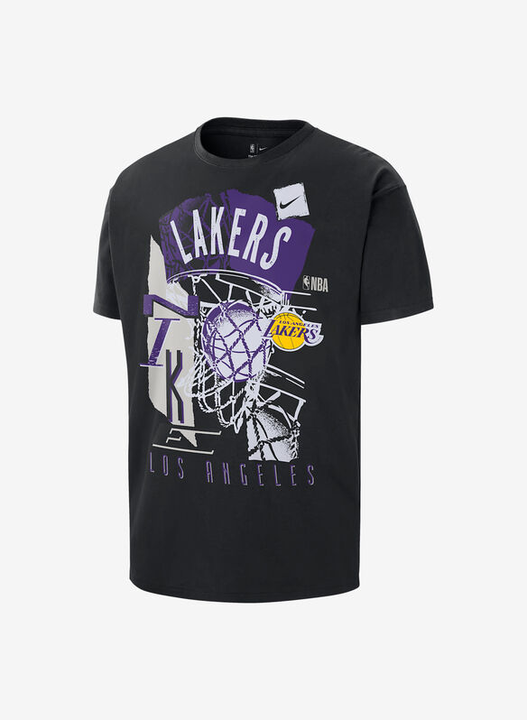 T-SHIRT LOS ANGELES LAKERS COURTSIDE, 010 BLK, medium
