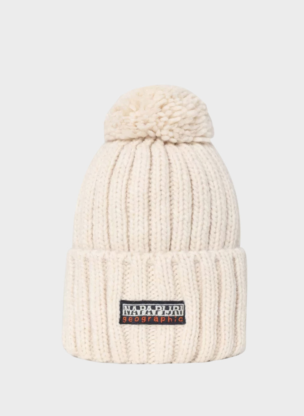 NAPAPIJRI CAPPELLO IN MAGLIA CON PON PON Beige, Bianco Uomo | Sport85