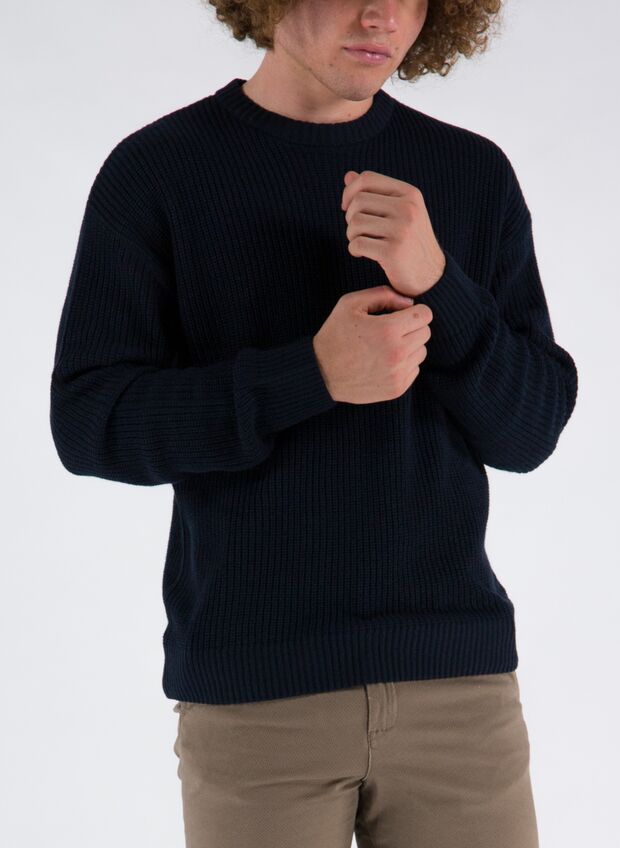 MAGLIONE CON TRAMA A COSTE, , large