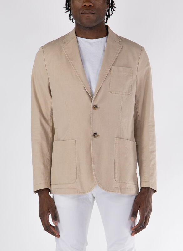 GIACCA MISTO LINO, G1DR ECRU, medium