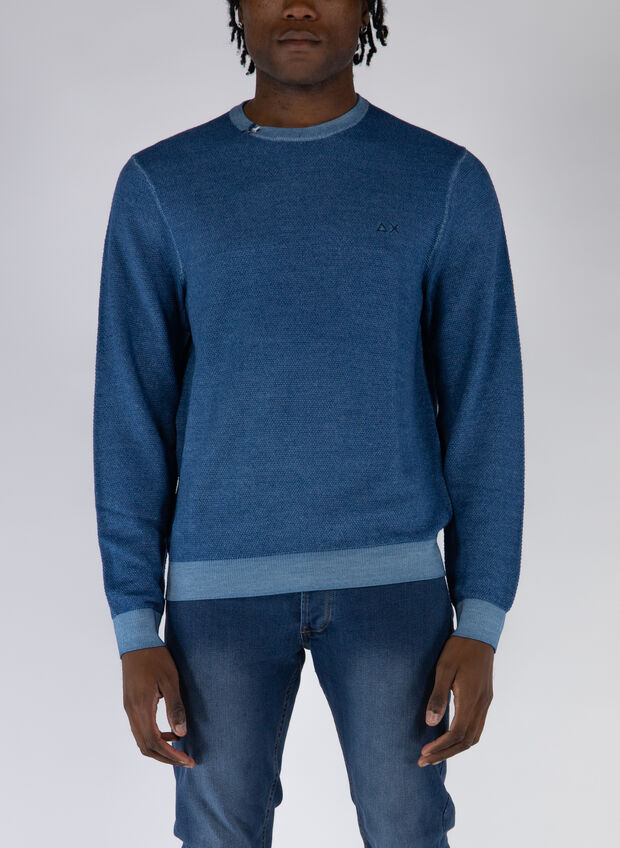 MAGLIONE GIRO CHICCO DI RISO, , large