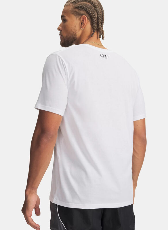 T-SHIRT CAMO CHEST STRIPE, 0100 WHT, medium