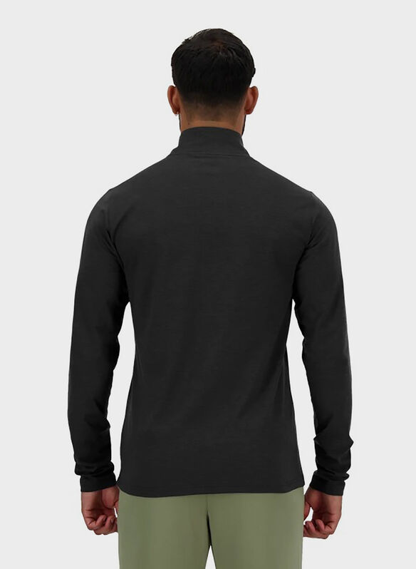 MAGLIA 1/2 ZIP ESSENTIALS, BLK, medium