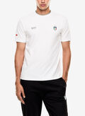 T-SHIRT ITALIA TEAM IN JERSEY STRETCH, M0217 WHT, thumb