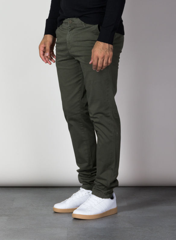 PANTALONE CHINO MICRO FANTASIA, OLIVE, medium