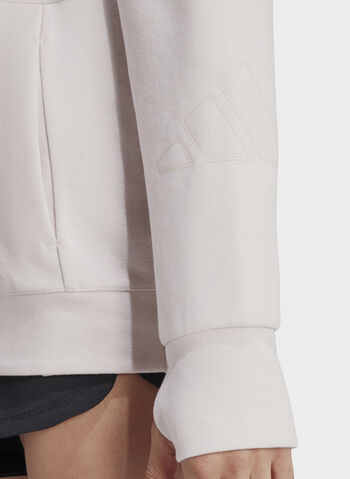 FELPA FULL ZIP CON CAPPUCCIO, MAUVE, small