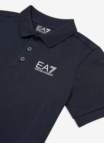 POLO MICRO LOGO RAGAZZO, NVY, small