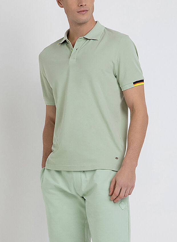 POLO PIQUET CON BORDINO, , large