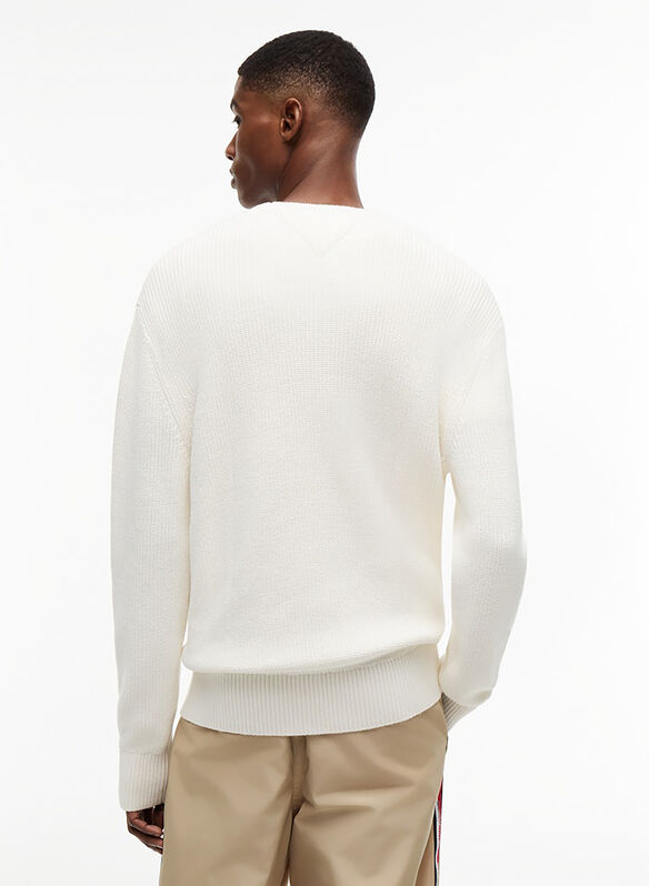 MAGLIONE GIROCOLLO KNIT JUMPER, YBH WHT, medium