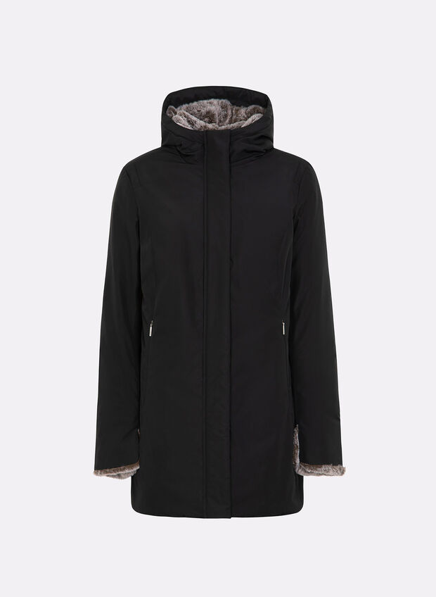 GIUBBOTTO PARKA MARMOLADA, BLACK, large