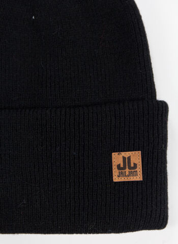 CAPPELLO IN MAGLIA SPANDAU CON RISVOLTO UNISEX, 001 BLK, small